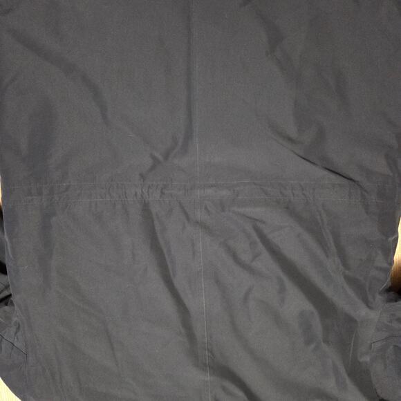 Eddie Bauer Black Waterproof Rainfoil Rain Coat Parka Adventure Outdoors L EUC - Picture 9 of 9